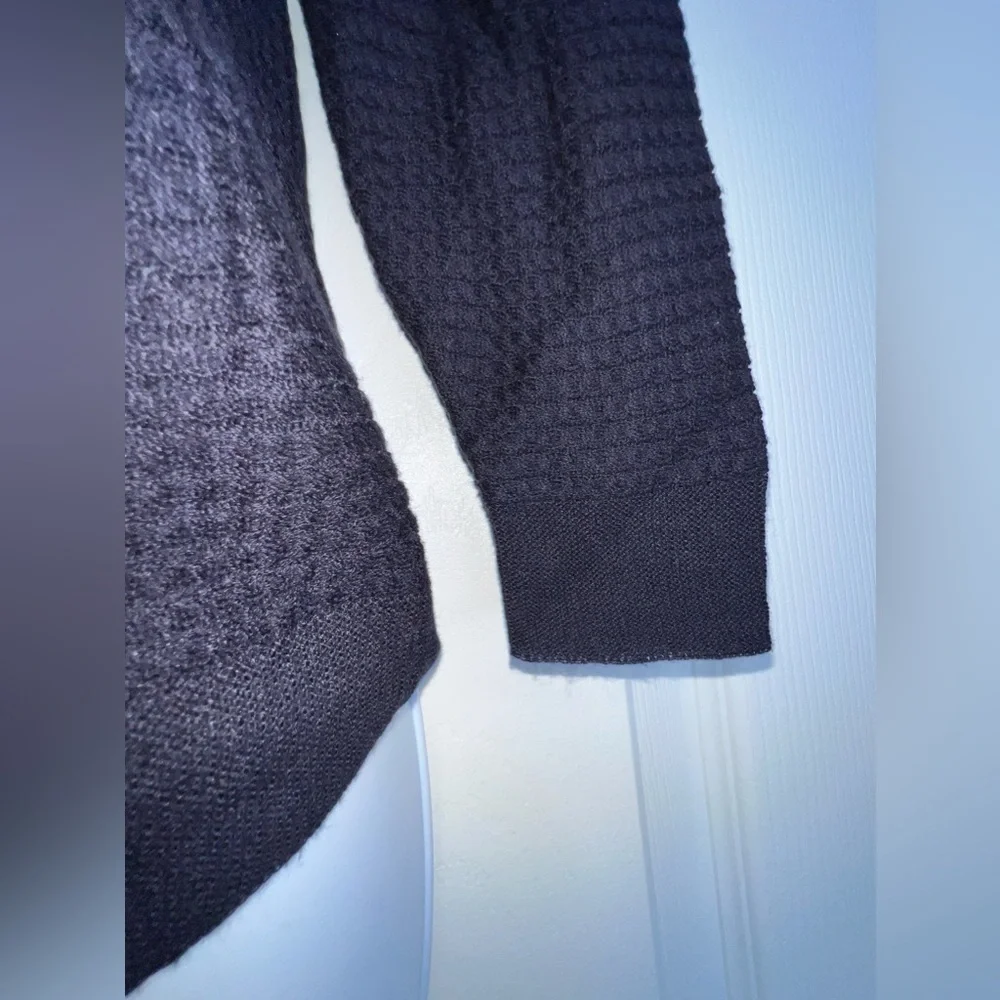 Ann Taylor Women’s X Small Navy Blue Cotton Knit Lightweight Sweater Top XS
